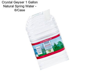 Crystal Geyser 1 Gallon Natural Spring Water - 6/Case