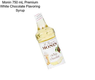 Monin 750 mL Premium White Chocolate Flavoring Syrup