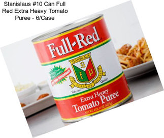 Stanislaus #10 Can Full Red Extra Heavy Tomato Puree - 6/Case