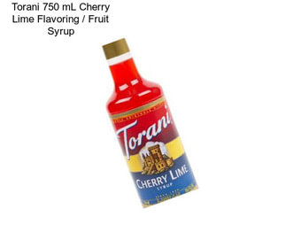 Torani 750 mL Cherry Lime Flavoring / Fruit Syrup