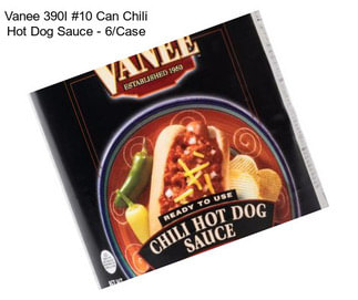 Vanee 390I #10 Can Chili Hot Dog Sauce - 6/Case