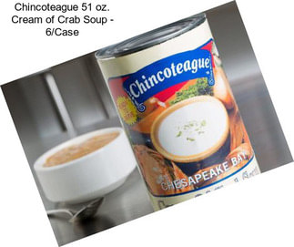 Chincoteague 51 oz. Cream of Crab Soup - 6/Case