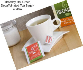 Bromley Hot Green Decaffeinated Tea Bags - 48/Box