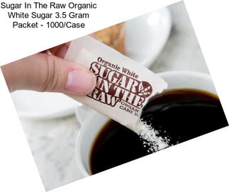 Sugar In The Raw Organic White Sugar 3.5 Gram Packet - 1000/Case