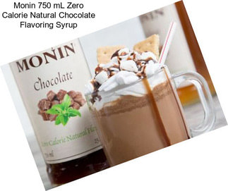 Monin 750 mL Zero Calorie Natural Chocolate Flavoring Syrup