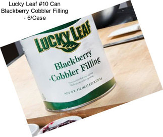 Lucky Leaf #10 Can Blackberry Cobbler Filling - 6/Case