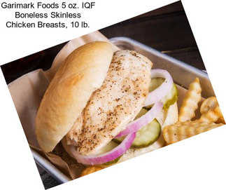 Garimark Foods 5 oz. IQF Boneless Skinless Chicken Breasts, 10 lb.