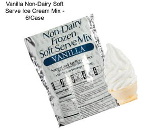 Vanilla Non-Dairy Soft Serve Ice Cream Mix - 6/Case