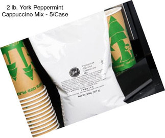 2 lb. York Peppermint Cappuccino Mix - 5/Case