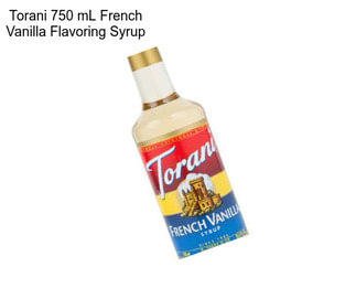 Torani 750 mL French Vanilla Flavoring Syrup