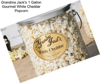 Grandma Jack\'s 1 Gallon Gourmet White Cheddar Popcorn