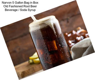 Narvon 5 Gallon Bag in Box Old Fashioned Root Beer Beverage / Soda Syrup