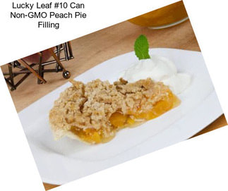 Lucky Leaf #10 Can Non-GMO Peach Pie Filling