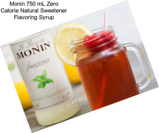 Monin 750 mL Zero Calorie Natural Sweetener Flavoring Syrup