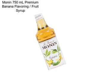 Monin 750 mL Premium Banana Flavoring / Fruit Syrup