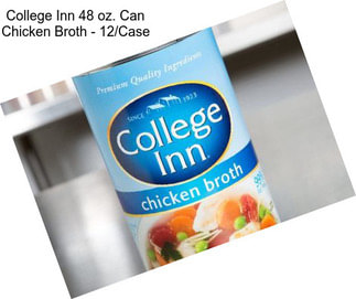 College Inn 48 oz. Can Chicken Broth - 12/Case