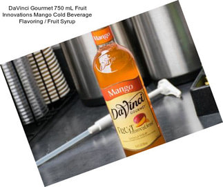 DaVinci Gourmet 750 mL Fruit Innovations Mango Cold Beverage Flavoring / Fruit Syrup