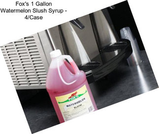 Fox\'s 1 Gallon Watermelon Slush Syrup - 4/Case