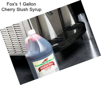 Fox\'s 1 Gallon Cherry Slush Syrup