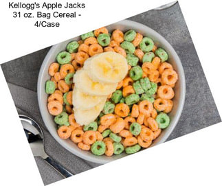 Kellogg\'s Apple Jacks 31 oz. Bag Cereal - 4/Case