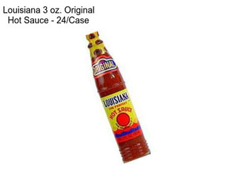 Louisiana 3 oz. Original Hot Sauce - 24/Case