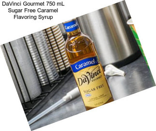 DaVinci Gourmet 750 mL Sugar Free Caramel Flavoring Syrup