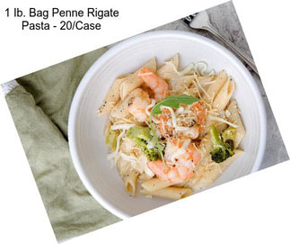 1 Ib. Bag Penne Rigate Pasta - 20/Case