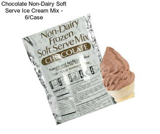 Chocolate Non-Dairy Soft Serve Ice Cream Mix - 6/Case