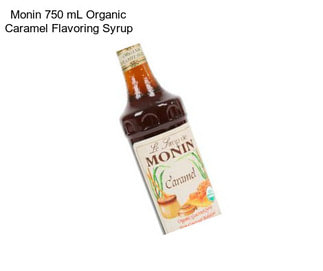 Monin 750 mL Organic Caramel Flavoring Syrup