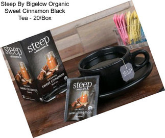 Steep By Bigelow Organic Sweet Cinnamon Black Tea - 20/Box