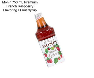 Monin 750 mL Premium French Raspberry Flavoring / Fruit Syrup