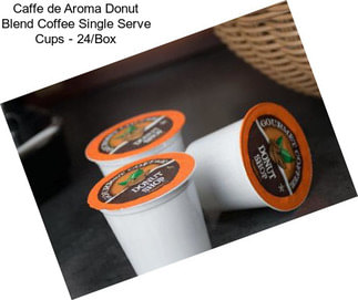 Caffe de Aroma Donut Blend Coffee Single Serve Cups - 24/Box