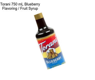 Torani 750 mL Blueberry Flavoring / Fruit Syrup