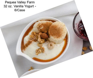 Pequea Valley Farm 32 oz. Vanilla Yogurt - 6/Case