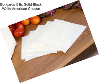 Bongards 5 lb. Solid Block White American Cheese