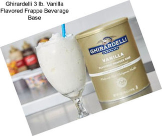 Ghirardelli 3 lb. Vanilla Flavored Frappe Beverage Base