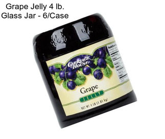 Grape Jelly 4 lb. Glass Jar - 6/Case