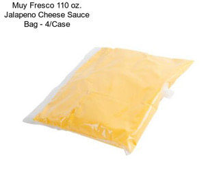 Muy Fresco 110 oz. Jalapeno Cheese Sauce Bag - 4/Case