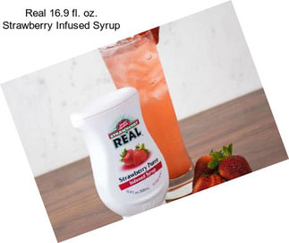 Real 16.9 fl. oz. Strawberry Infused Syrup