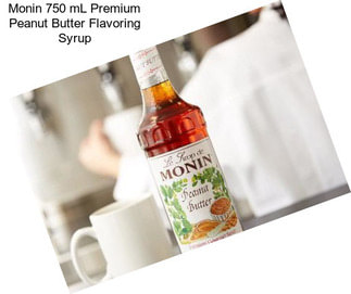 Monin 750 mL Premium Peanut Butter Flavoring Syrup