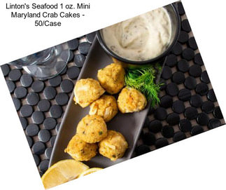 Linton\'s Seafood 1 oz. Mini Maryland Crab Cakes - 50/Case