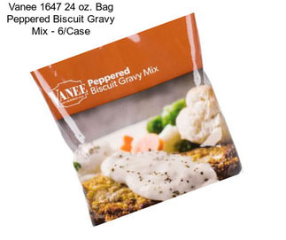 Vanee 1647 24 oz. Bag Peppered Biscuit Gravy Mix - 6/Case