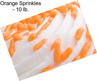 Orange Sprinkles - 10 lb.