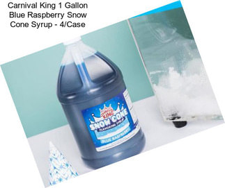 Carnival King 1 Gallon Blue Raspberry Snow Cone Syrup - 4/Case