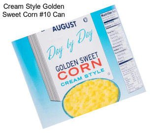 Cream Style Golden Sweet Corn #10 Can