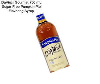 DaVinci Gourmet 750 mL Sugar Free Pumpkin Pie Flavoring Syrup