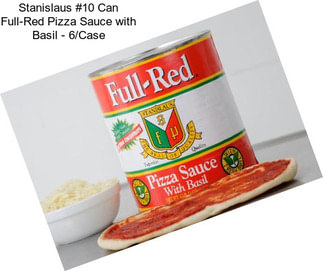 Stanislaus #10 Can Full-Red Pizza Sauce with Basil - 6/Case