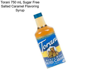 Torani 750 mL Sugar Free Salted Caramel Flavoring Syrup