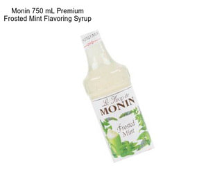 Monin 750 mL Premium Frosted Mint Flavoring Syrup