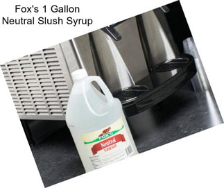 Fox\'s 1 Gallon Neutral Slush Syrup